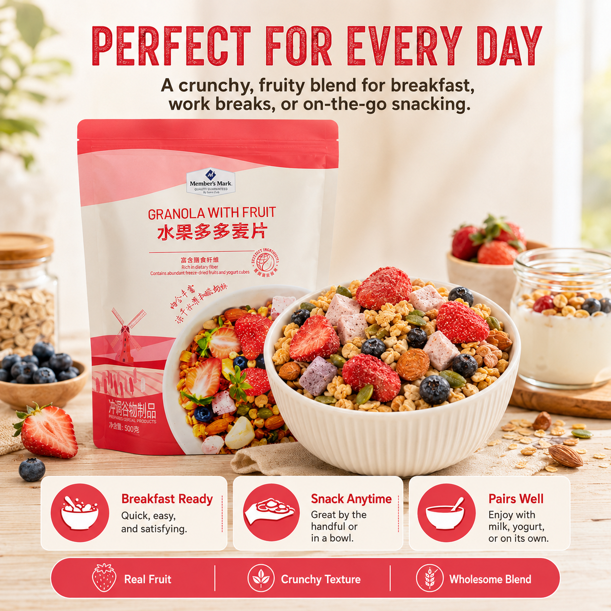 Granola with Fruit